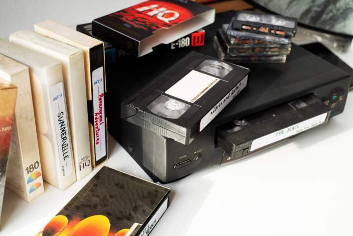 VHS, VHS-C, S-VHS, Hi8, Video8, Digital8, MiniDV, Betamax, bobines Super 8